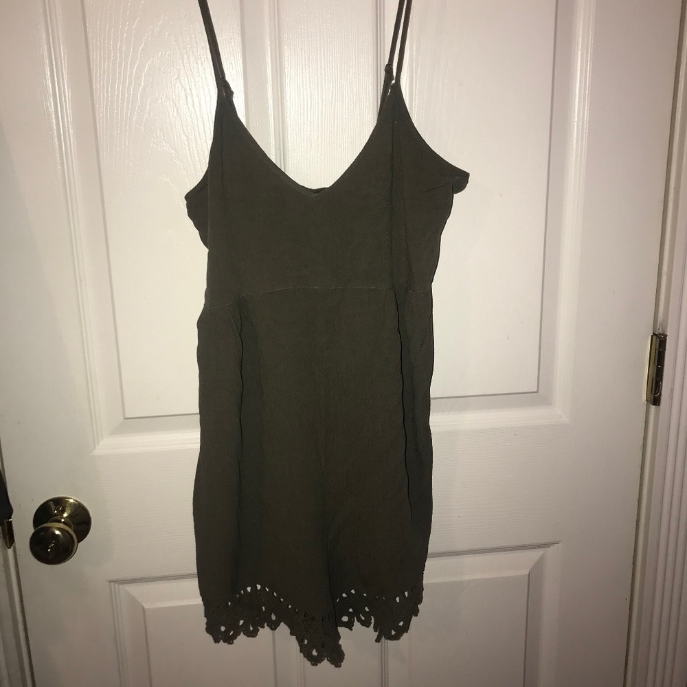 Forever 21 Olive Green Romper
